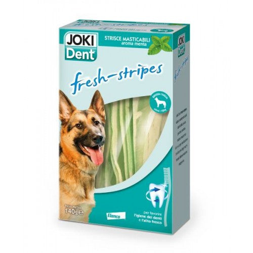 Joki Dent Fresh Stripes 140g Snack per Cane Grande Joki Dent Fresh Stripes 140g Snack per Cane Grande